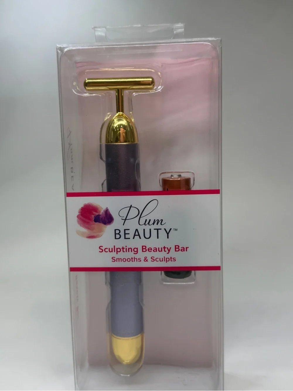 Sculpting Beauty Bar — Lavender & Gold Facial Massager